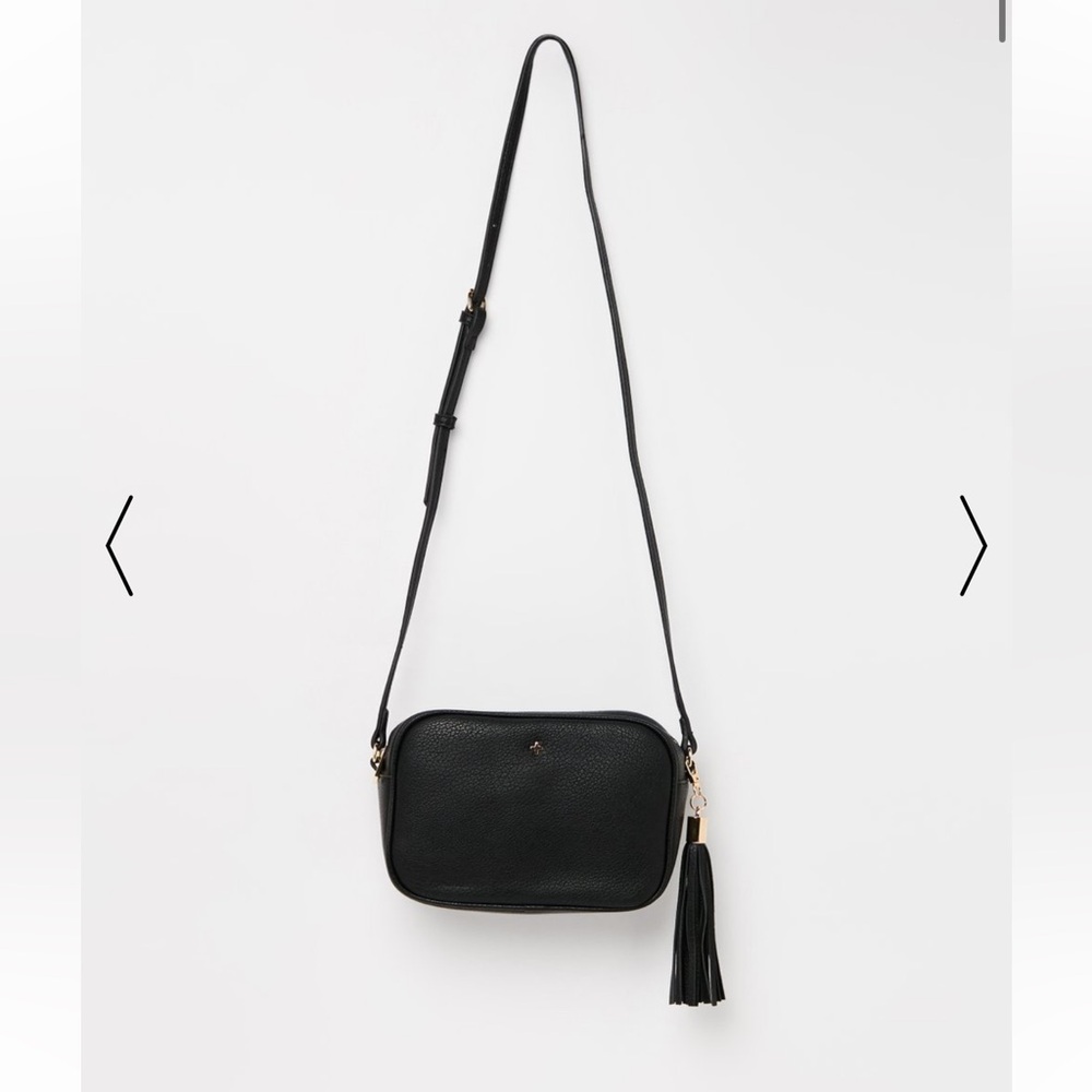 NEW Peta + Jain black crossbody bag with zipper - Picture 5 of 8